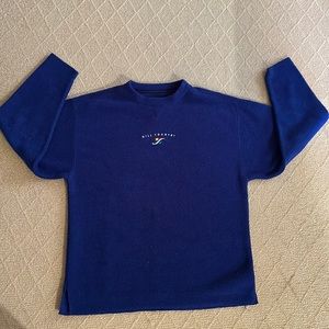 HILL COUNTRY FLEECE SWEATSHIRT MENS SMALL GEAR FOR SPORTS BRAND CREWNECK IN BLUE
